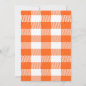 オレンジギンガムジャコランタンカスタマイズハロウィーン 招待状 (裏面)