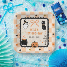 オレンジギンガムチェックのハロウィンお誕生日会