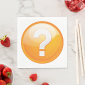 オレンジクエックマーク紙ナプキンス スタンダードランチョンナプキン (インサイチュ)