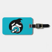 オレンジクジラ ラゲッジタグ (正面横)