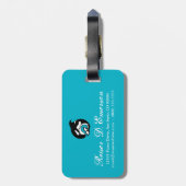 オレンジクジラ ラゲッジタグ (裏面縦)