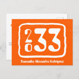 オレンジクファンキーラス年卒業はがき ポストカード