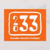 オレンジクファンキーラス年卒業はがき ポストカード (正面)