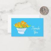 オレンジクムカッツ水色フルーツ ノートカード (正面/裏面インサイチュ)