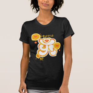 オレンジクラッシュ押しつぶしデザインロゴ Tシャツ