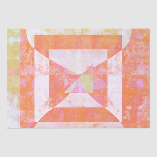 オレンジクラッシュ#1ミックスメディアティッシュペーパー 薄葉紙 (正面)