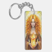 オレンジクリスタルウィッチ キーホルダー (正面左)