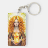 オレンジクリスタルウィッチ キーホルダー (裏面)