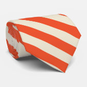オレンジクリームの組み合わせ斜線 ネクタイ (ロール)