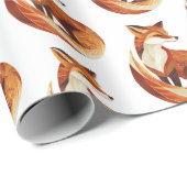 オレンジクリームキツネ ラッピングペーパー (ロールコーナー)