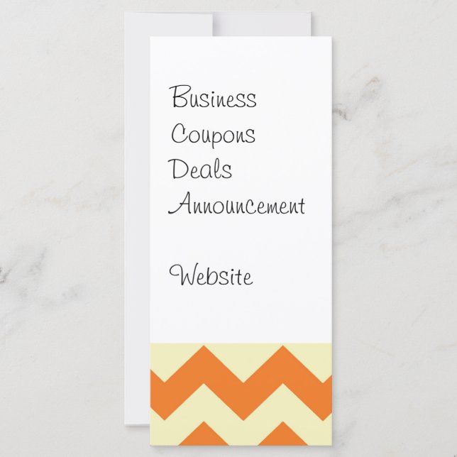 オレンジクリームシトラスシェブロンジグザグギフトストライプズ (正面)