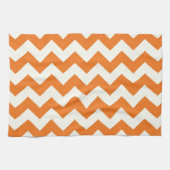 オレンジクリームシトラスシェブロンジグザグギフトストライプズ キッチンタオル (横)