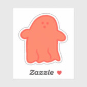 オレンジクリーム幽霊 シール (シート)