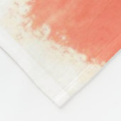 オレンジクリーム鎌ストライプ フリースブランケット (角)