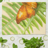 オレンジクルーザーバタフライ キッチンタオル (折り畳み)