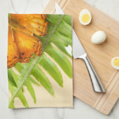 オレンジクルーザーバタフライ キッチンタオル (四つ折り)