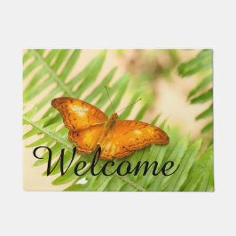 オレンジクルーザーバタフライ ドアマット