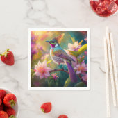 オレンジクレステッドレインボージェイファンタジーバード スタンダードカクテルナプキン (インサイチュ)