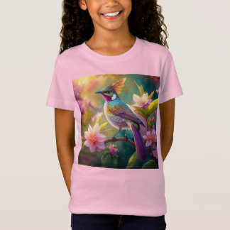 オレンジクレステッドレインボージェイファンタジーバード Tシャツ