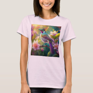 オレンジクレステッドレインボージェイファンタジーバード Tシャツ