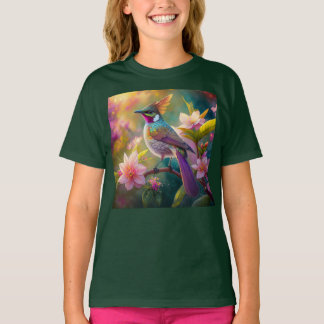 オレンジクレステッドレインボージェイファンタジーバード Tシャツ