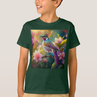 オレンジクレステッドレインボージェイファンタジーバード Tシャツ