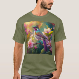 オレンジクレステッドレインボージェイファンタジーバード Tシャツ