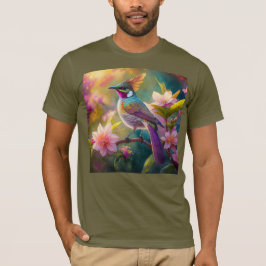 オレンジクレステッドレインボージェイファンタジーバード Tシャツ