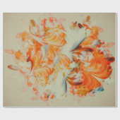 オレンジクレムシクルラッピング紙 ラッピングペーパー (フラット)