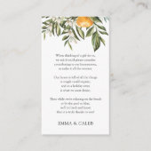 オレンジクレメンティンハニームーンユメファンド エンクロージャーカード (正面)