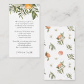 オレンジクレメンティンハニームーンユメ基金 エンクロージャーカード (正面/裏面)