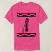 オレンジクレヨン簡単ハロウィーン衣装かわいい Tシャツ (デザイン正面)