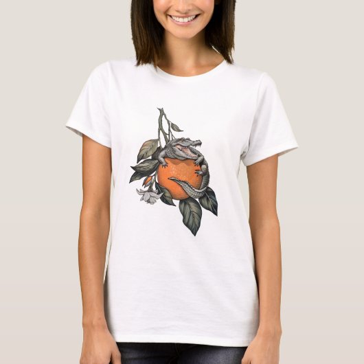 オレンジクロコ Tシャツ (正面)