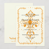 オレンジクロス 初領聖体 堅固 招待状 (正面/裏面)