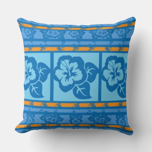 オレンジクールランプ投げデザイン クッション (正面)