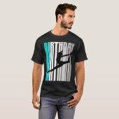 オレンジクールレトロガールズダンス誕生日ハッピーカラー Tシャツ (正面フル)