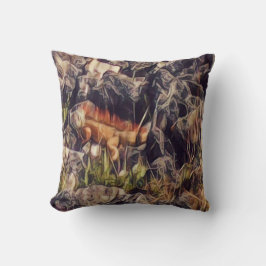 オレンジグアナアート クッション