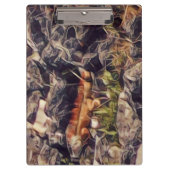 オレンジグアナアート クリップボード (正面)