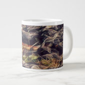 オレンジグアナアート ジャンボコーヒーマグカップ (正面右)