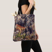 オレンジグアナアート トートバッグ (クローズアップ)