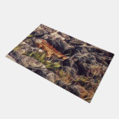 オレンジグアナアート ドアマット (アングル)