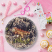 オレンジグアナアート ペーパープレート (パーティー)