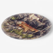 オレンジグアナアート ペーパープレート (アングル)