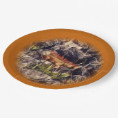 オレンジグアナアート ペーパープレート (アングル)