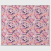 オレンジグエレガントローブダスク ラッピングペーパー (フラット)