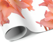 オレンジグラジオラスフローラ ラッピングペーパー (ロールコーナー)