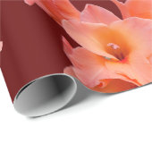 オレンジグラジオラスフローラ ラッピングペーパー (ロールコーナー)