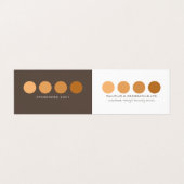 オレンジグラデーション円、画家&デコレーター写真 名刺 (外部フラット)