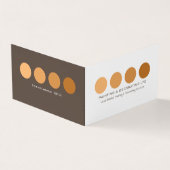 オレンジグラデーション円、画家&デコレーター写真 名刺 (外部)