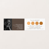 オレンジグラデーション円、画家&デコレーター写真 名刺 (内部フラット)